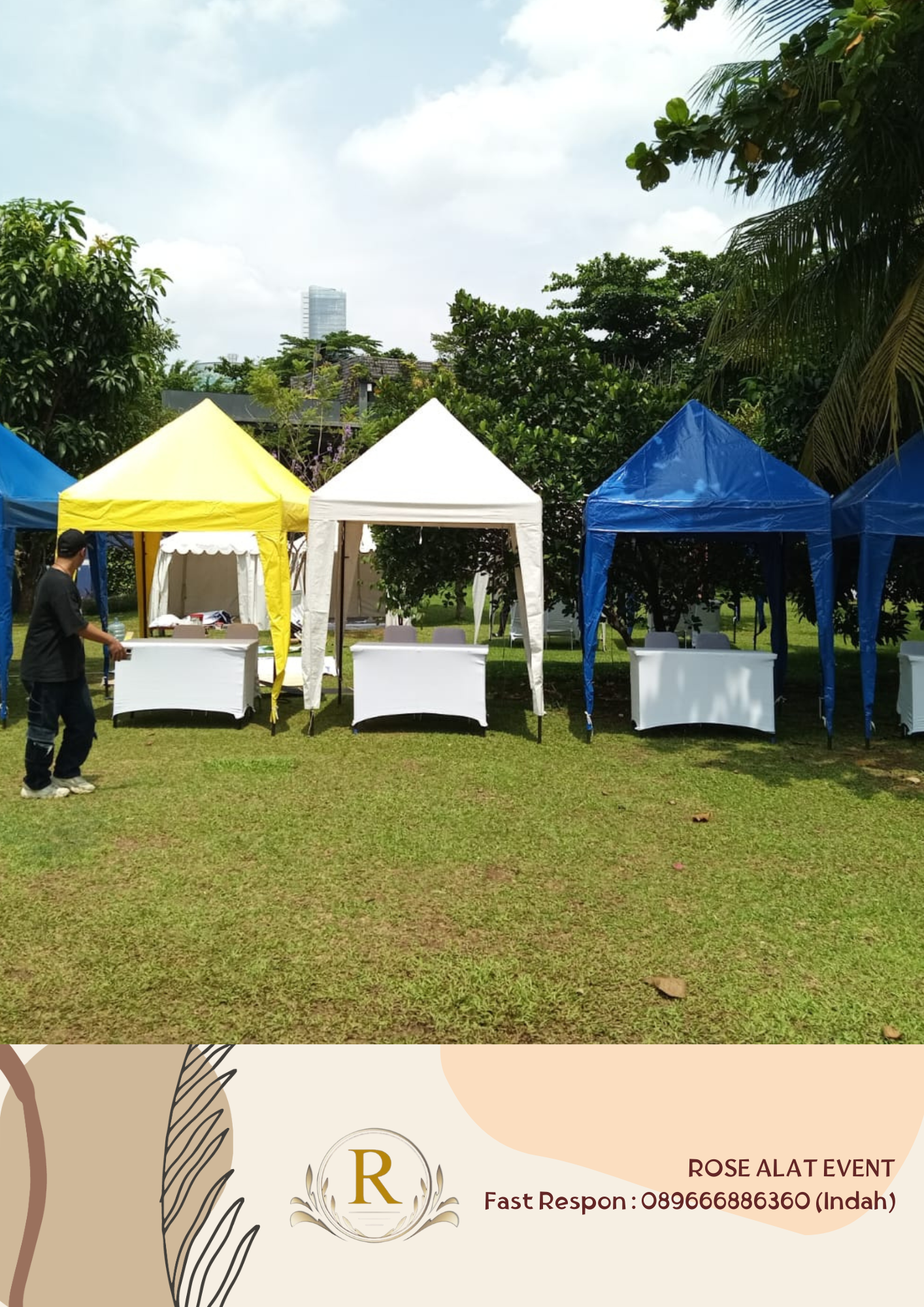 Gudang Rental Tenda Bazar Area Larangan