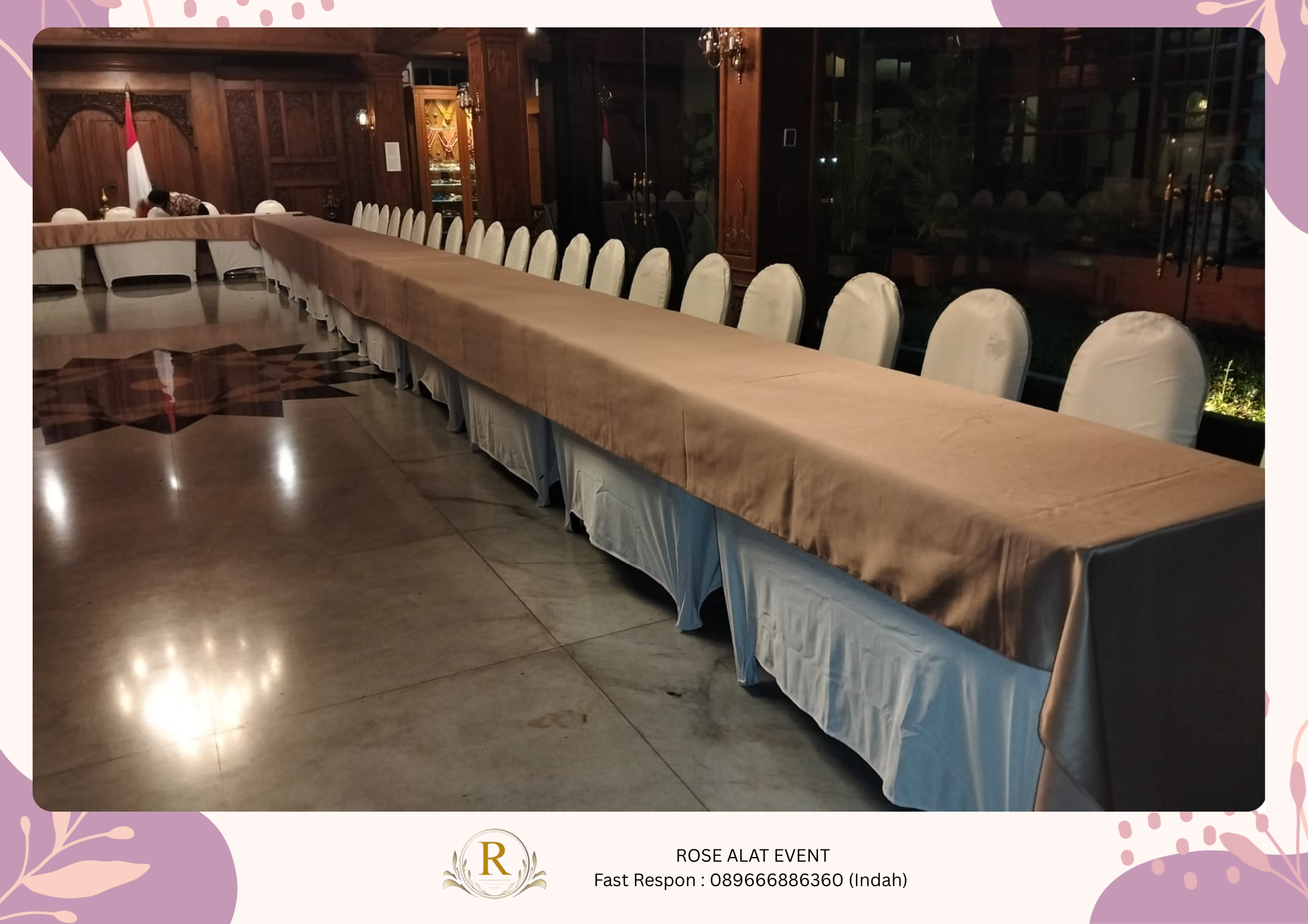 Rental Meja Kotak Berkualitas Harga Murah Area Adiwerna