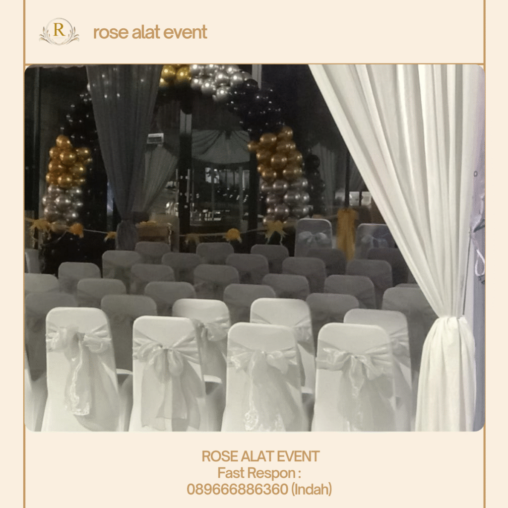 Gudang Sewa Tenda Serut Dan Kursi Cover Putih Area Slawi
