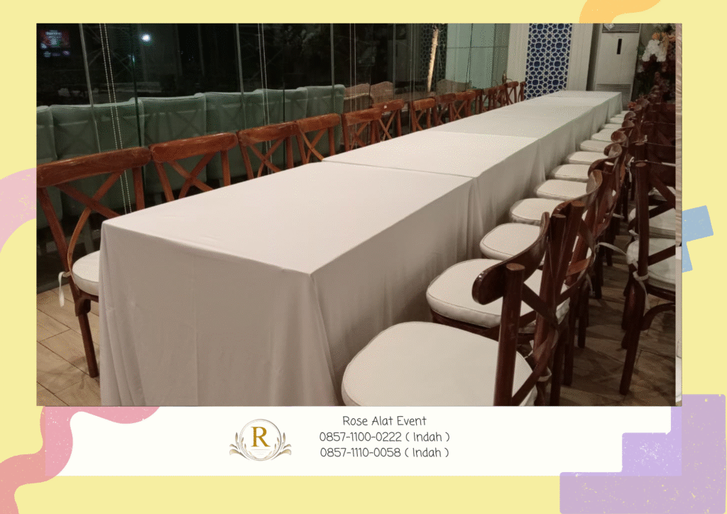 Rental Kursi Acrylic Dan Cross Back Area Brebes Tegal Cirebon