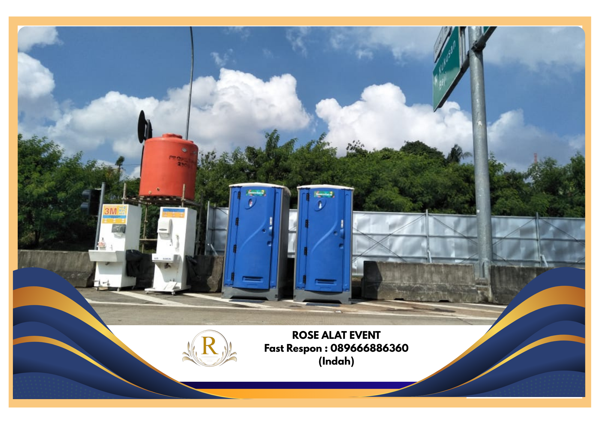 Rental Toilet Portable Type HDPE Area Sekitar Brebes