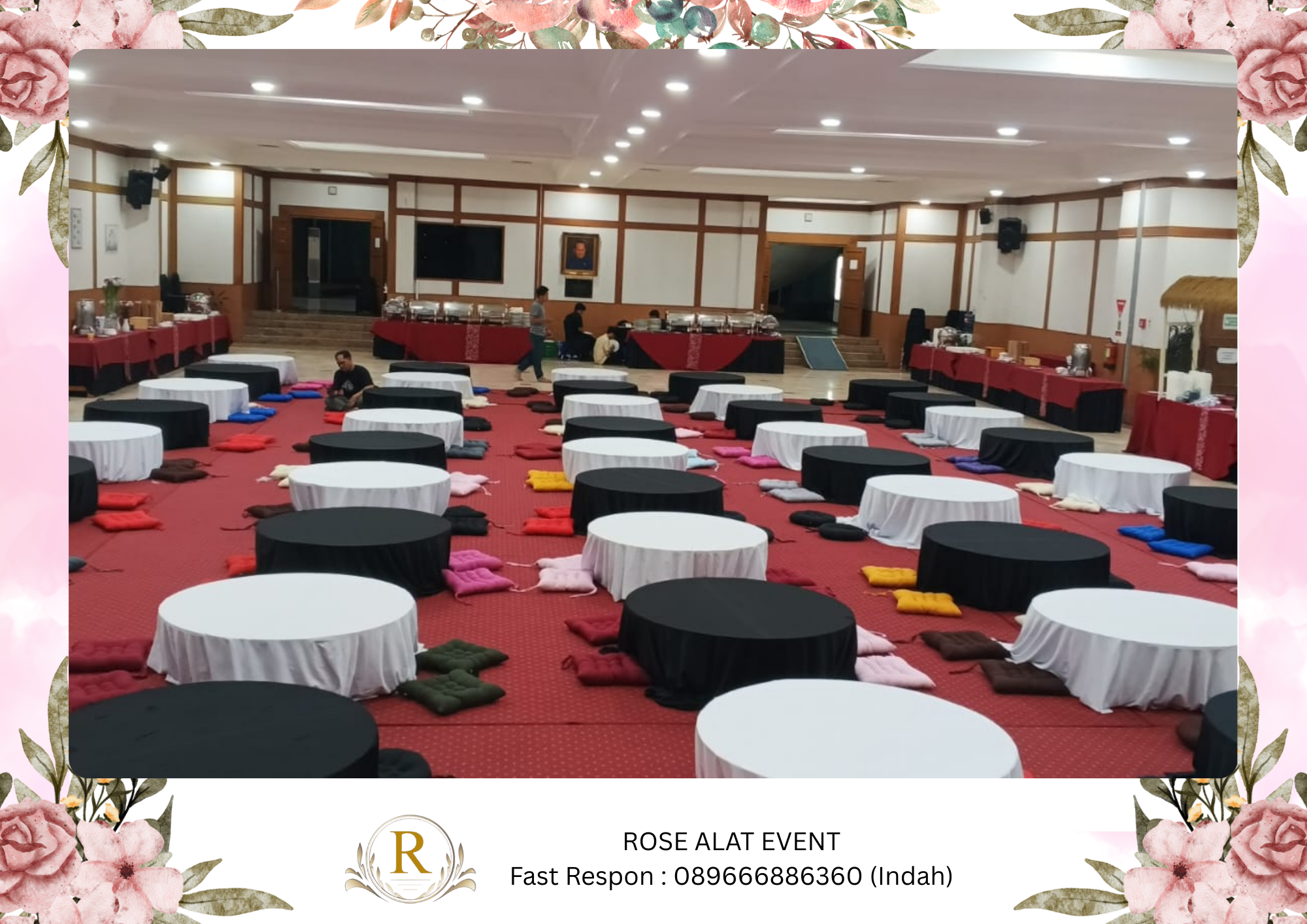 Pusat Rental Meja Bulat Lesehan Area Sekiar Adiwerna