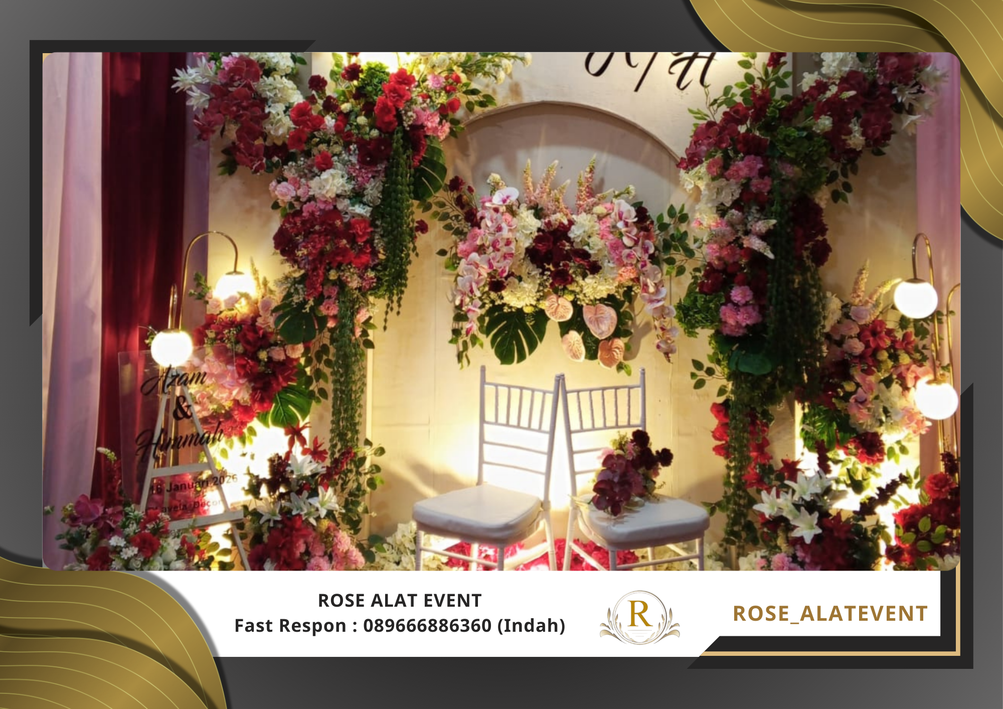 Vendor Sewa Dekorasi Lamaran Aesthetic Area Warureja