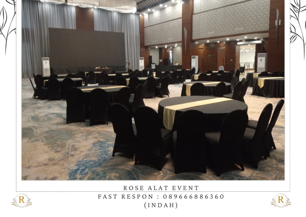 Sewa Meja Bulat Dan Kursi Premium Area Tonjong