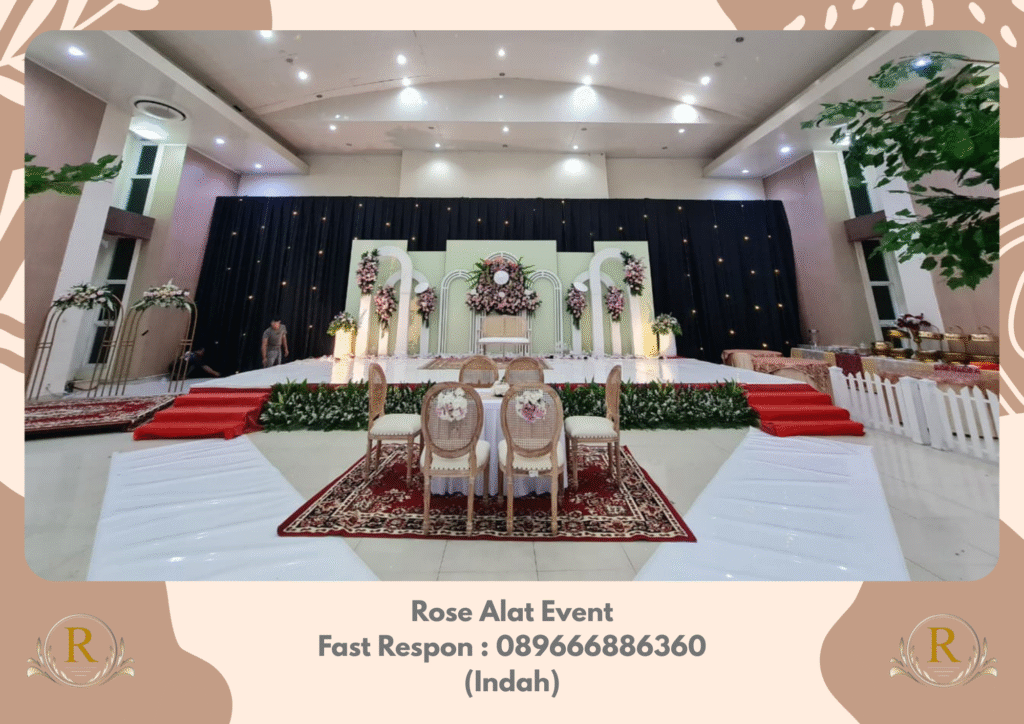 Rental Dekorasi Dan Meja Kursi Akad Aestehtic Mewah Elegant Area Tegal