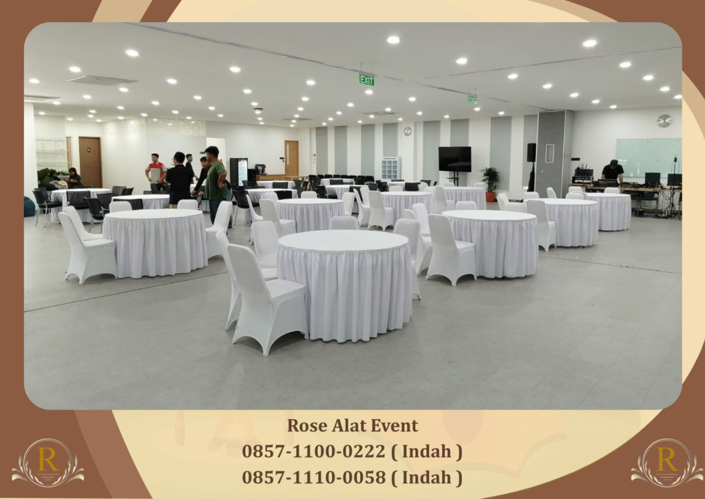 Rental Round Table Berkualitas Dan Berbagai Jenis Ukuran Larangan
