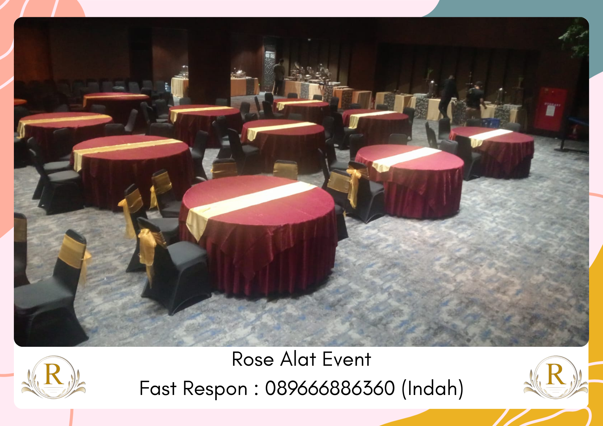 Sewa Round Table Mewah Elegant Area Sekitar Slawi
