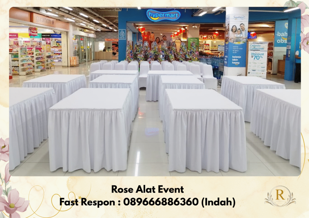 Jasa Rental Meja Kotak Area Sekitar Margasari