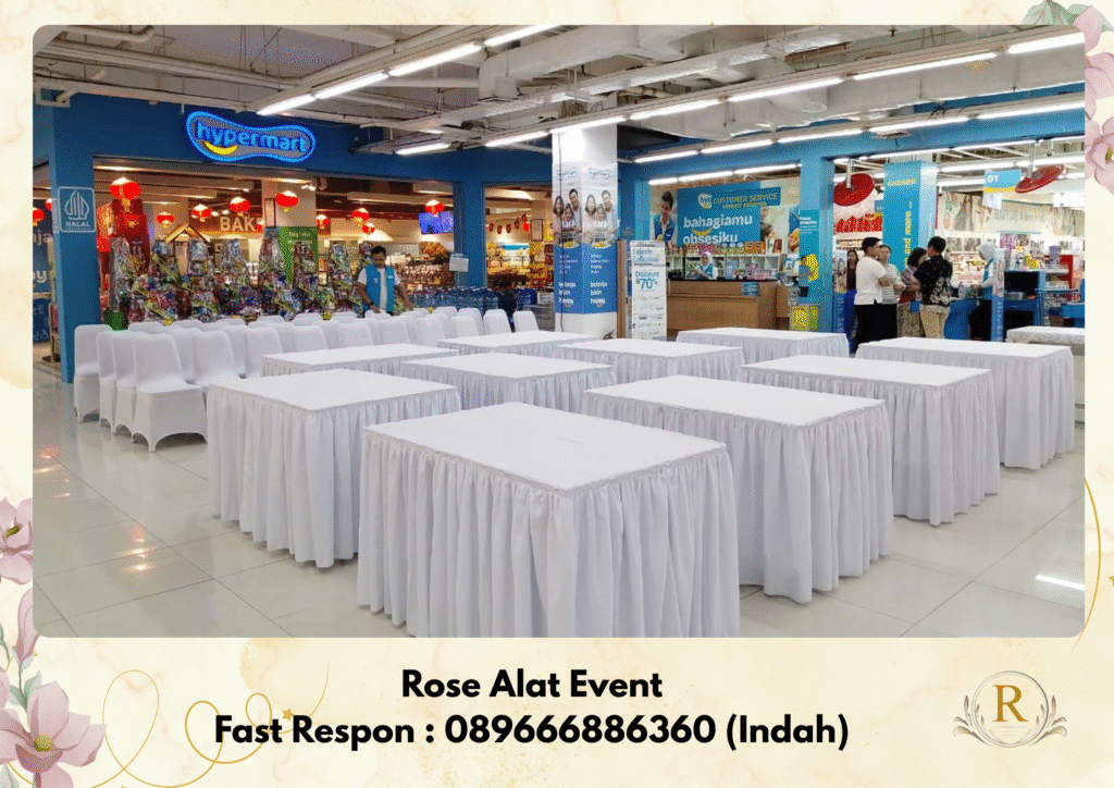 Jasa Rental Meja Kotak Area Sekitar Margasari