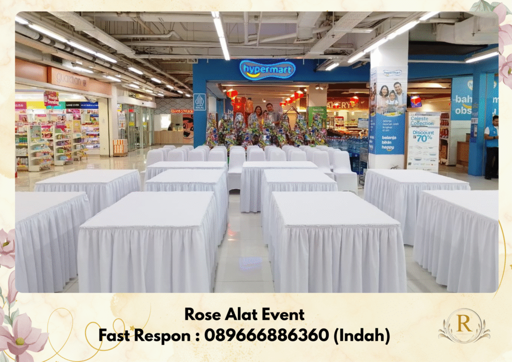 Jasa Rental Meja Kotak Area Sekitar Margasari