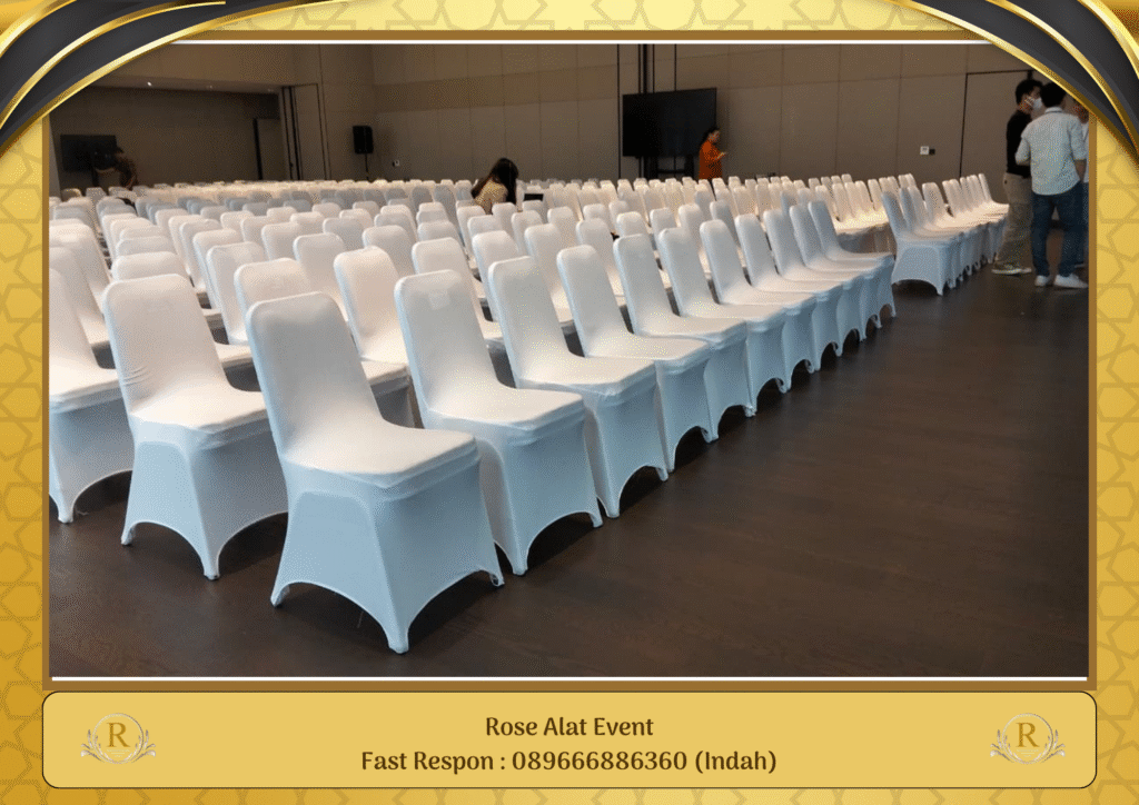 Gudang Sewa Kursi Full Cover Ketat Putih Ketanggungan