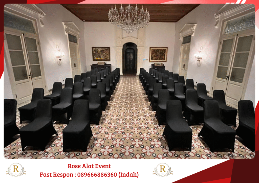Rental Kursi Susun Cover Hitam Banjaratma