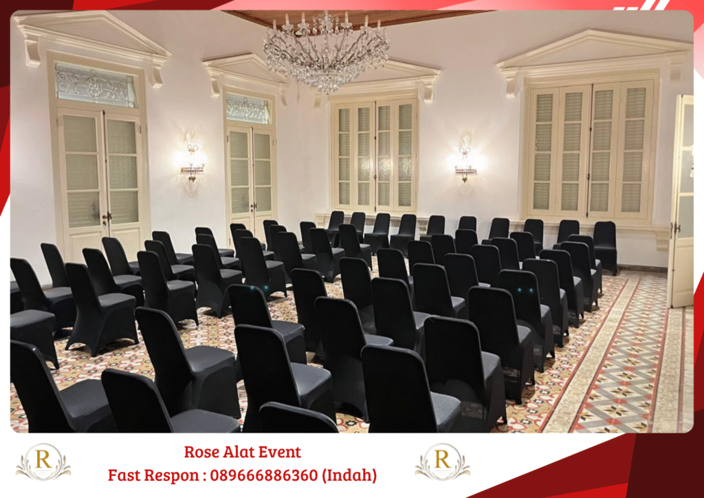 Rental Kursi Susun Cover Hitam Banjaratma