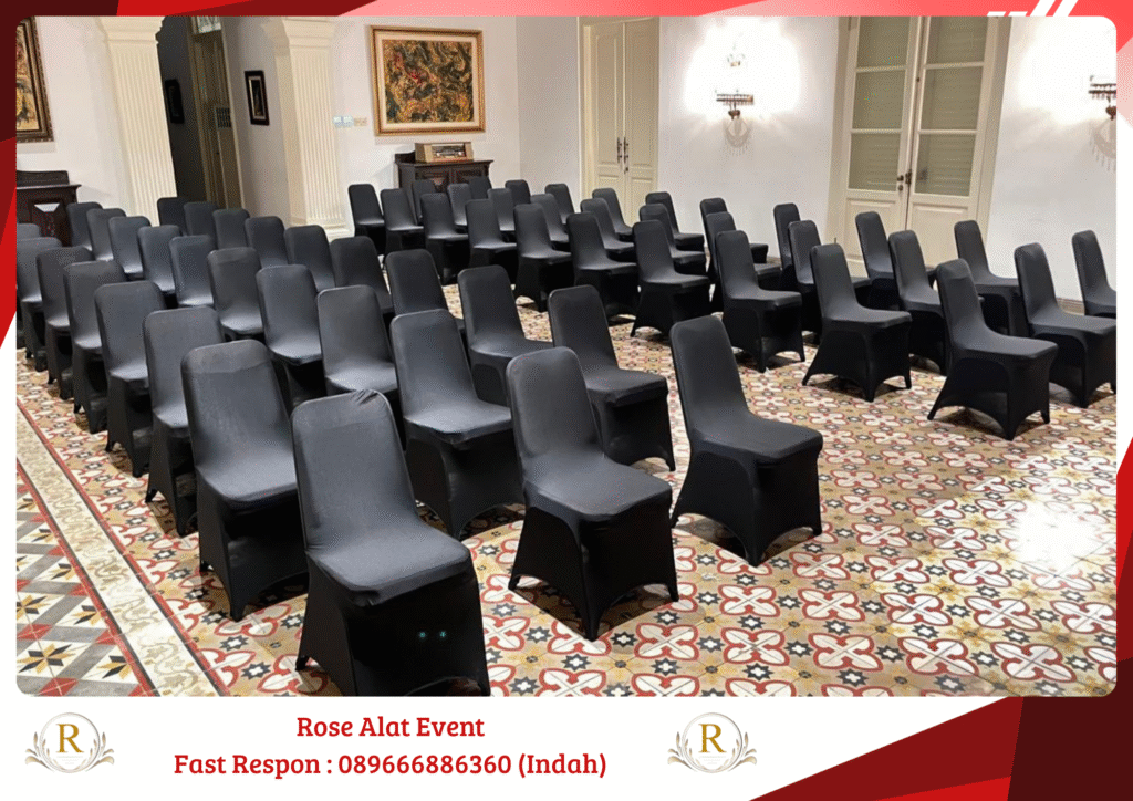Rental Kursi Susun Cover Hitam Banjaratma