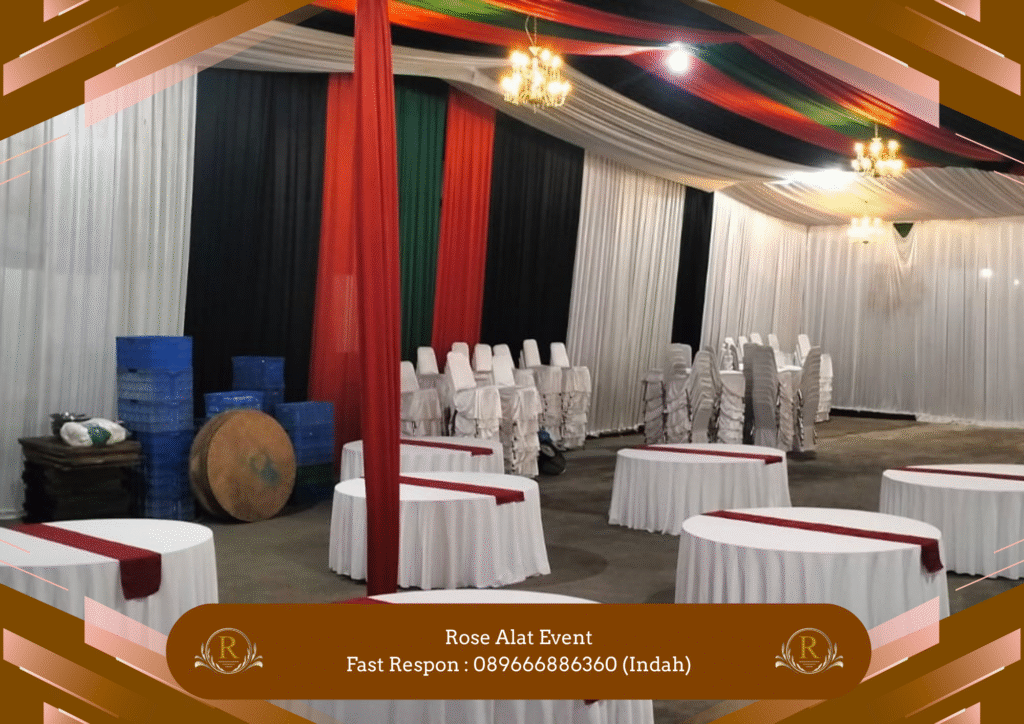 Rental Tenda Serut Dan Meja Bundar Area Tanjung