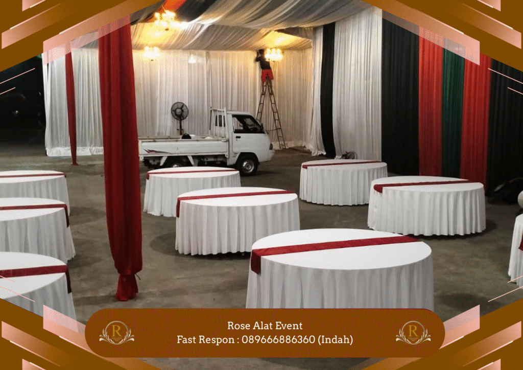 Rental Tenda Serut Dan Meja Bundar Area Tanjung