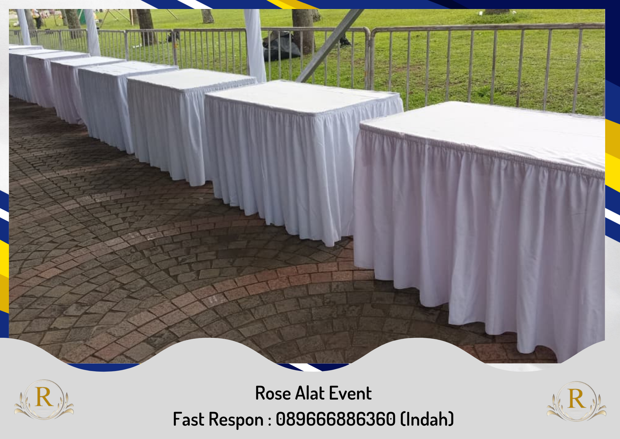Rental Meja Kotak Dan Alat Pesta Lainnya Area Brebes