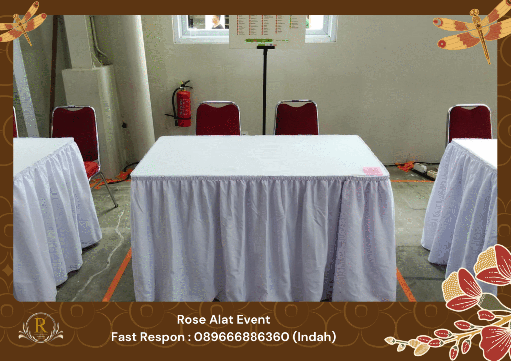 Penyewaan Meja Kotak dan Kursi Susun Area Sekitar Margasari