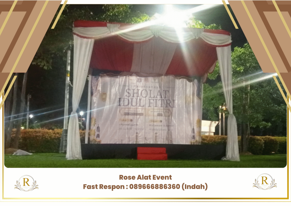 Jasa Sewa Tenda Serut Merah Putih Area Balapulang