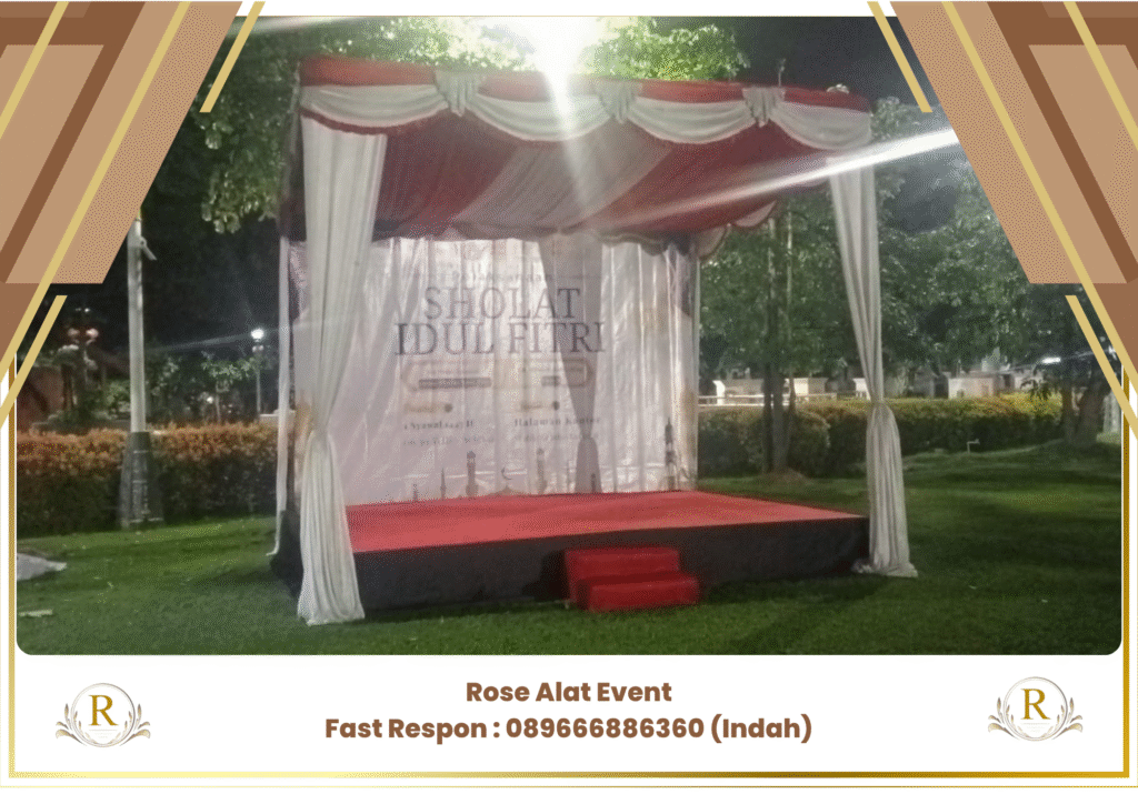 Jasa Sewa Tenda Serut Merah Putih Area Balapulang