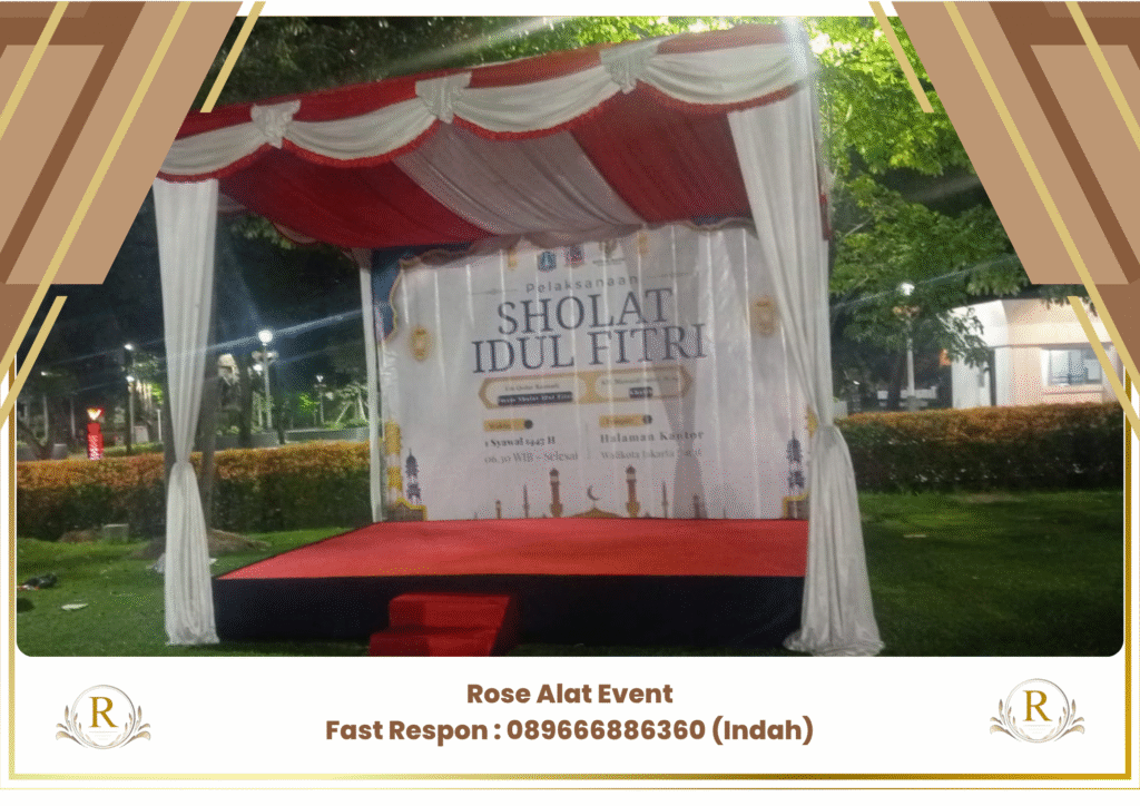 Jasa Sewa Tenda Serut Merah Putih Area Balapulang