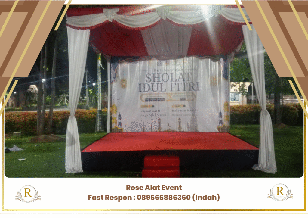 Jasa Sewa Tenda Serut Merah Putih Area Balapulang