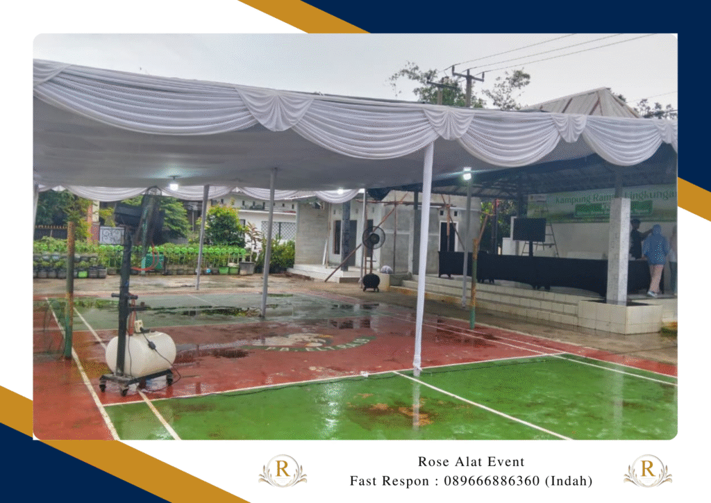 Sewa Tenda Dekorasi Plafon Putih Eksklusif Limbangan