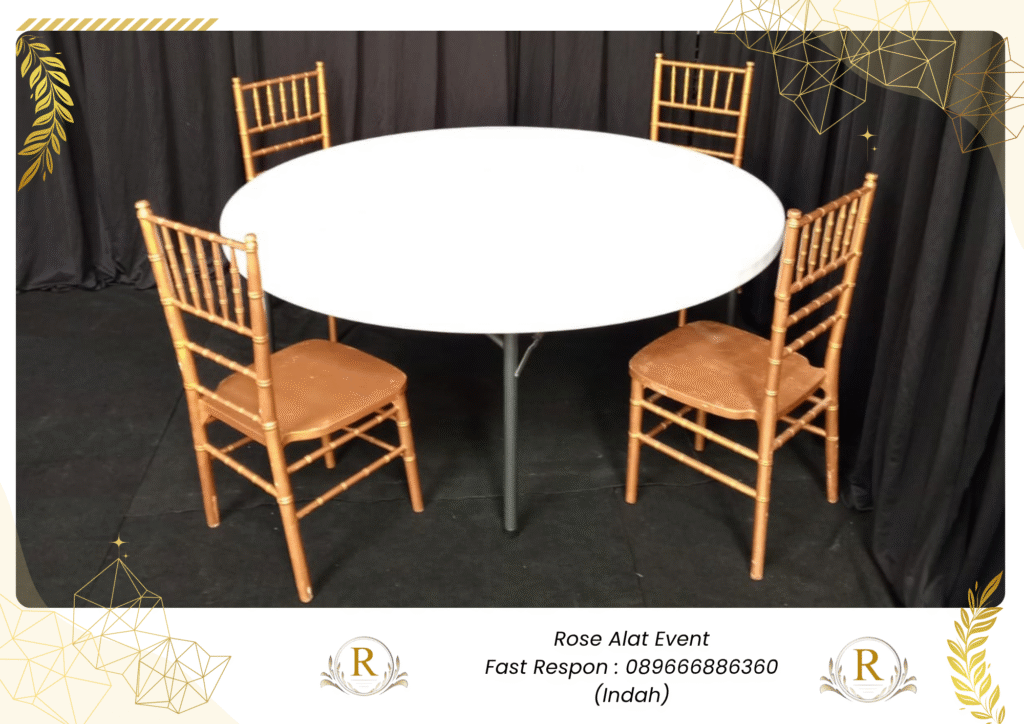 Sewa Round Table Tanpa Cover Area Losari