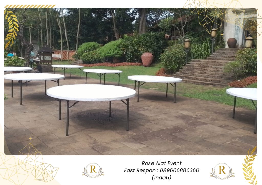 Sewa Round Table Tanpa Cover Area Losari