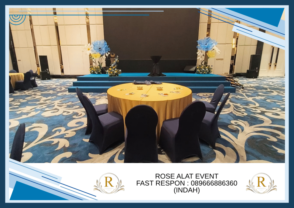 Sewa Meja Bundar Pesta Mewah dan Instagenic Margadana