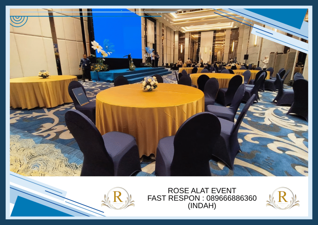 Sewa Meja Bundar Pesta Mewah dan Instagenic Margadana