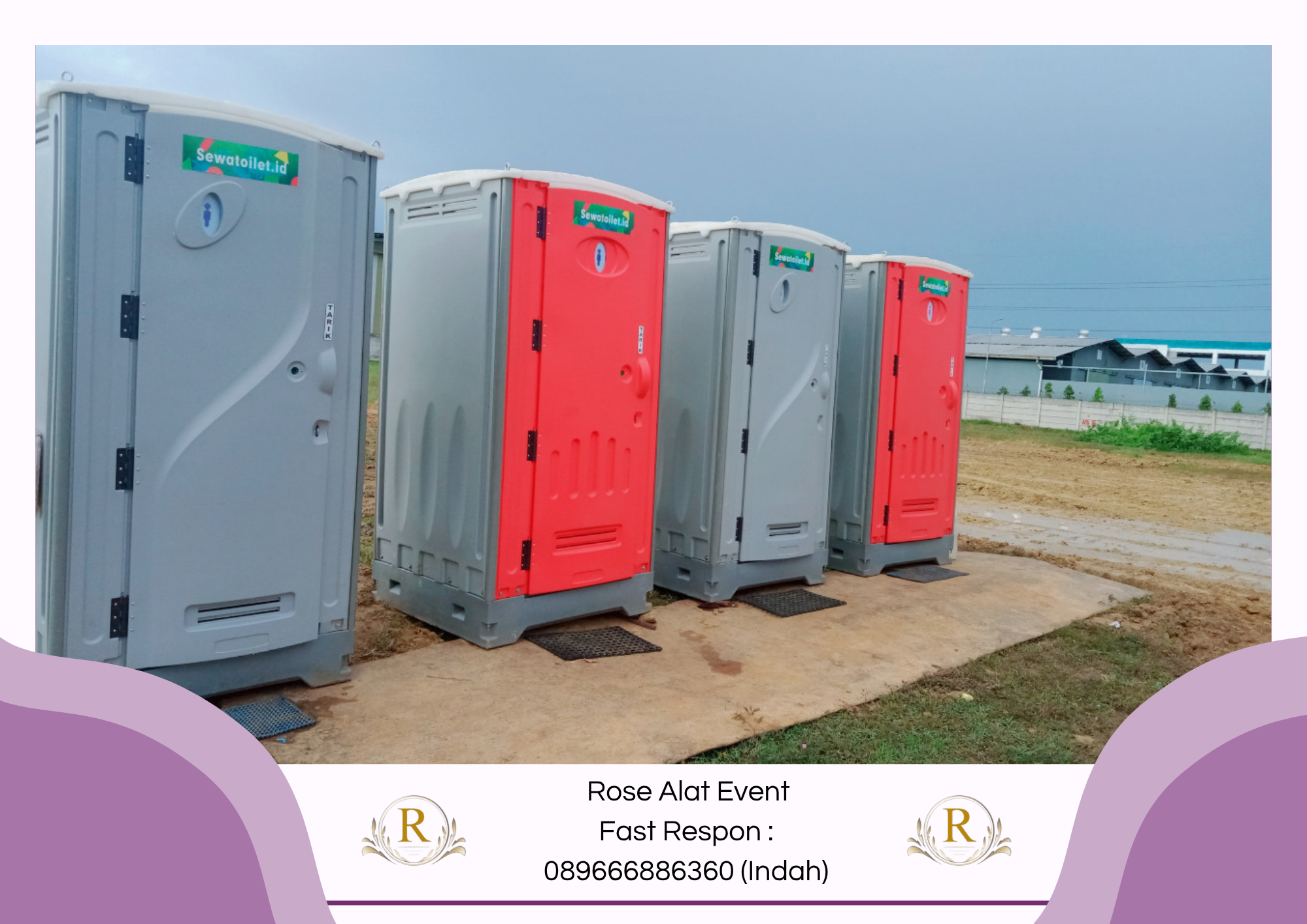 Vendor Sewa Toilet Portable VIP Area Pagerbarang