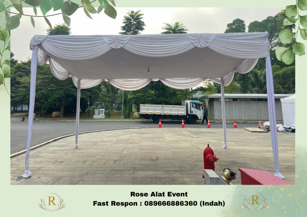 Rental Tenda Larangan Warna Putih Elegant