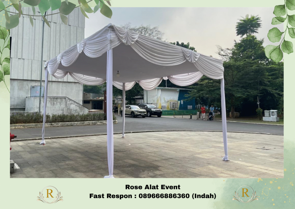 Rental Tenda Larangan Warna Putih Elegant