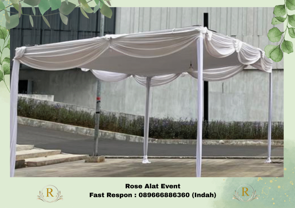 Rental Tenda Larangan Warna Putih Elegant